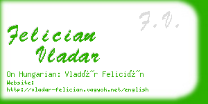 felician vladar business card